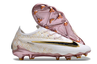 Nike Phantom GX Elite United Golden Pack FG Firm Ground Soccer Cleats - White/Metallic Gold/Black