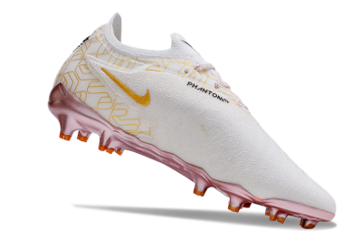 Nike Phantom GX Elite United Golden Pack FG Firm Ground Soccer Cleats - White/Metallic Gold/Black