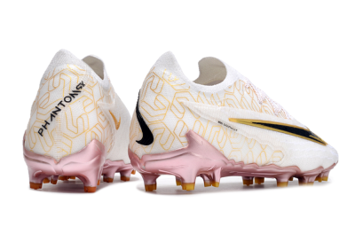 Nike Phantom GX Elite United Golden Pack FG Firm Ground Soccer Cleats - White/Metallic Gold/Black