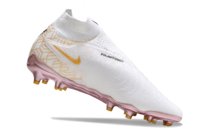 Nike Phantom GX Elite DF Link United Golden Pack FG Firm Ground Soccer Cleats - White/Metallic Gold/Black