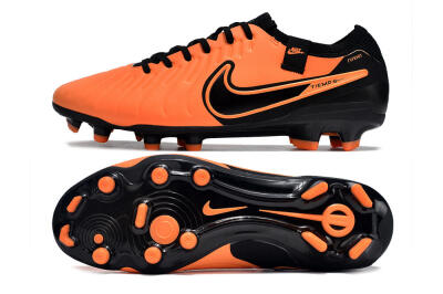 Nike Tiempo Legend 10 Elite FG Firm Ground Soccer Cleats - Orange/Black