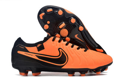 Nike Tiempo Legend 10 Elite FG Firm Ground Soccer Cleats - Orange/Black