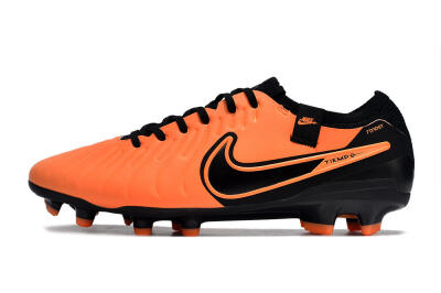 Nike Tiempo Legend 10 Elite FG Firm Ground Soccer Cleats - Orange/Black