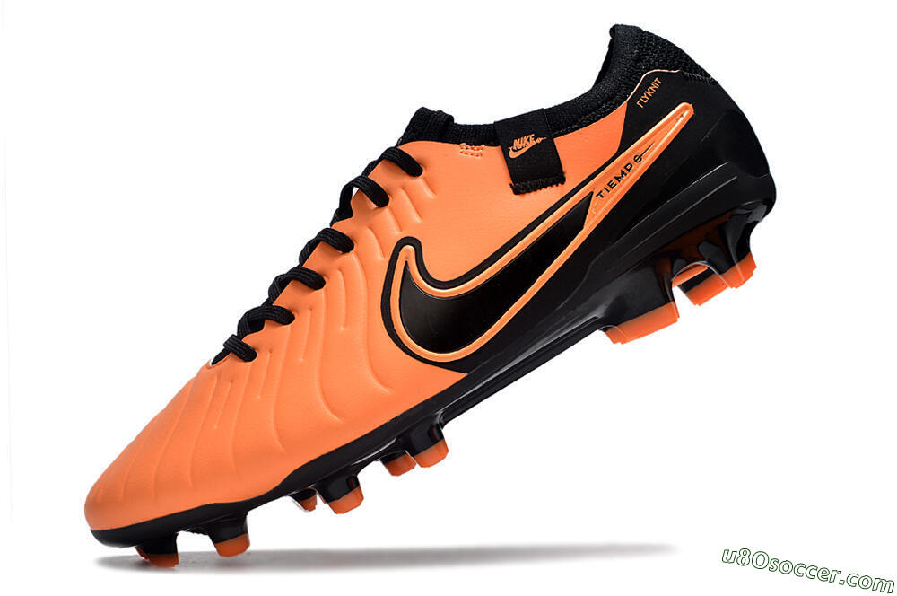Nike Tiempo Legend 10 Elite FG Firm Ground Soccer Cleats - Orange/Black 5