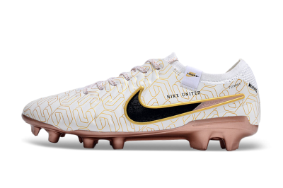 Nike Tiempo Legend 10 Elite FG Firm Ground Soccer Cleats - White/Gold/Black