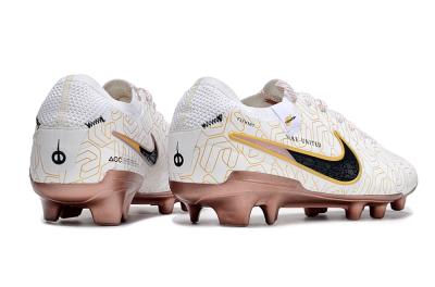 Nike Tiempo Legend 10 Elite FG Firm Ground Soccer Cleats - White/Gold/Black