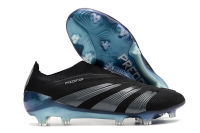Adidas Predator 24 Elite LL FG Firm Ground Soccer Cleats - Black/Silver/Jade