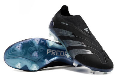 Adidas Predator 24 Elite LL FG Firm Ground Soccer Cleats - Black/Silver/Jade