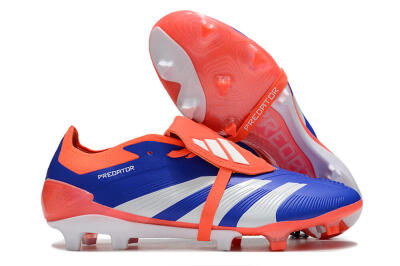 Adidas Predator Elite Foldover Tongue FG Firm Ground Soccer Cleats - Blue/Red/White