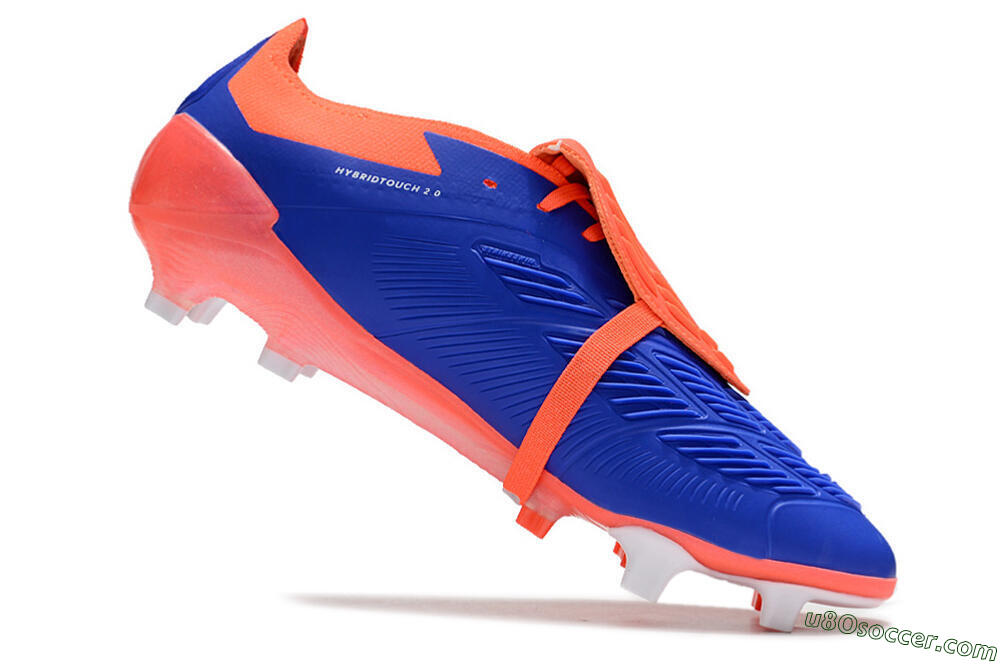 Adidas Predator Elite Foldover Tongue FG Firm Ground Soccer Cleats - Blue/Red/White 4
