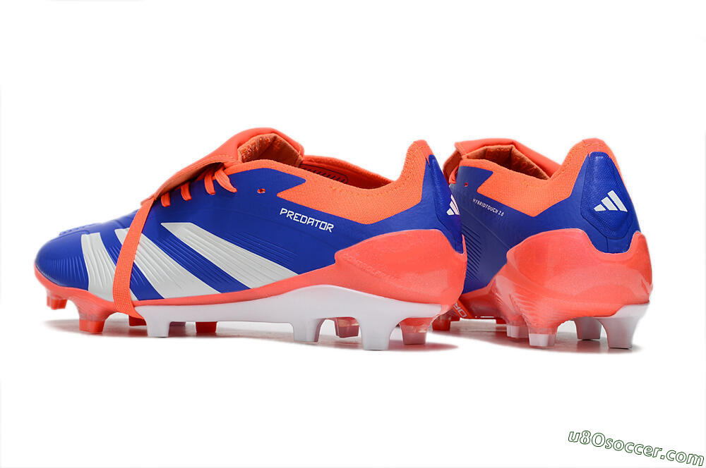 Adidas Predator Elite Foldover Tongue FG Firm Ground Soccer Cleats - Blue/Red/White 6