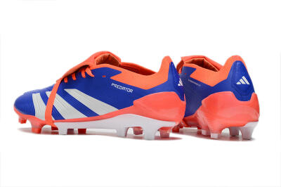 Adidas Predator Elite Foldover Tongue FG Firm Ground Soccer Cleats - Blue/Red/White