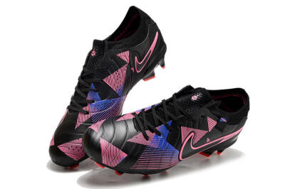Nike Tiempo Legend 10 Elite FG Firm Ground Soccer Cleats - Black/Pink/Blue