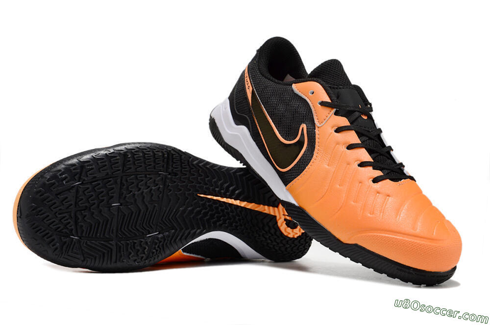 Nike Tiempo フットボールシューズ オレンジ/黒 NIKE ナイキ ティエンポ レジェンド V HG-E(オレンジ) 658602