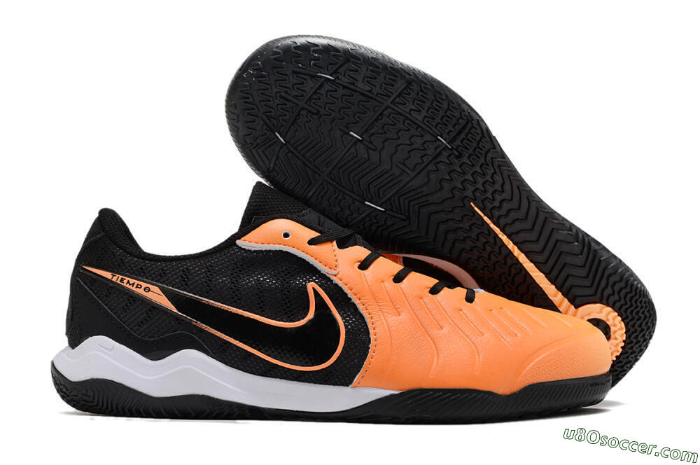 Nike Tiempo Legend 10 Elite IC Indoor & Futsal Soccer Shoes - Orange/Black/White 1