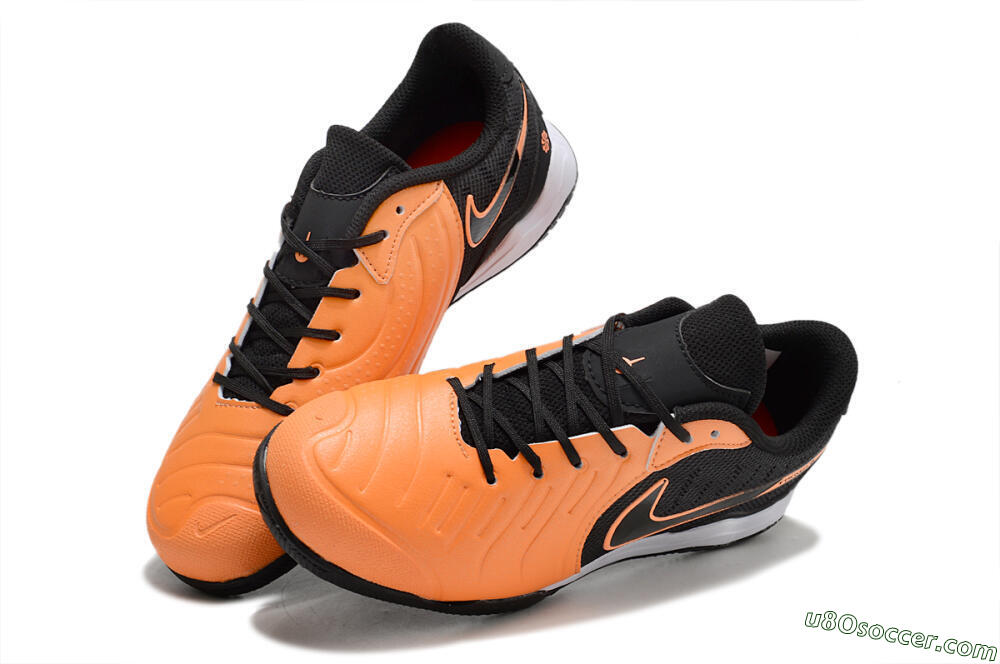 Nike Tiempo Legend 10 Elite IC Indoor & Futsal Soccer Shoes - Orange/Black/White 3