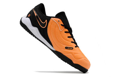 Nike Tiempo Legend 10 Elite IC Indoor & Futsal Soccer Shoes - Orange/Black/White
