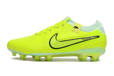 Nike Tiempo Legend 10 Elite FG Firm Ground Soccer Cleats - Yellow/Jade/Gold