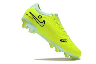 Nike Tiempo Legend 10 Elite FG Firm Ground Soccer Cleats - Yellow/Jade/Gold