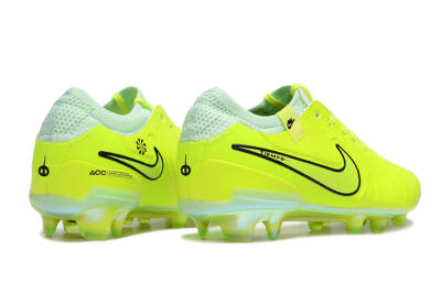 Nike Tiempo Legend 10 Elite FG Firm Ground Soccer Cleats - Yellow/Jade/Gold