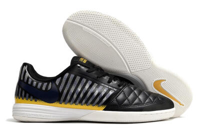 Nike Lunar Gato 2 IC Indoor & Futsal Soccer Shoes - Black/Blue/Yellow