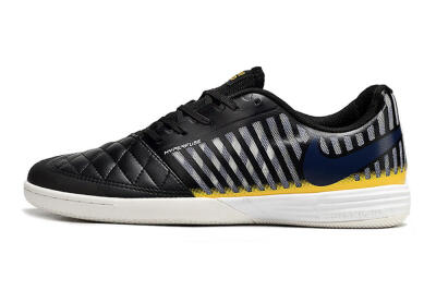Nike Lunar Gato 2 IC Indoor & Futsal Soccer Shoes - Black/Blue/Yellow