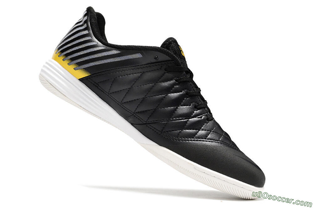 Nike Lunar Gato 2 IC Indoor & Futsal Soccer Shoes - Black/Blue/Yellow 4