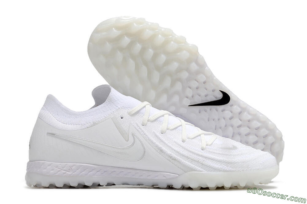 Nike Phantom GX 2 Elite TF Artificial Turf Soccer Shoes - White/Black 1