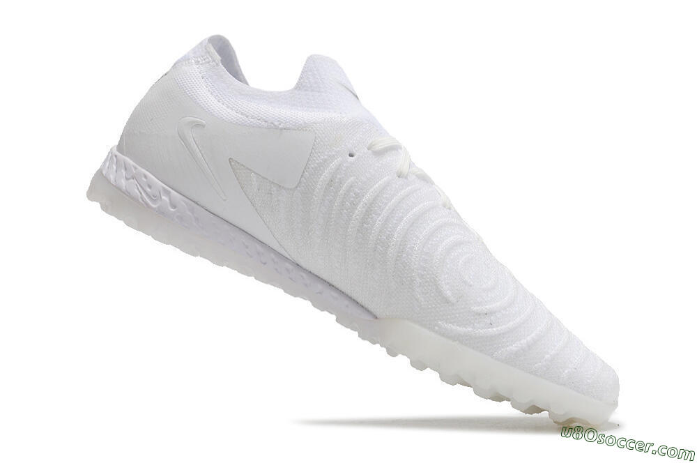 Nike Phantom GX 2 Elite TF Artificial Turf Soccer Shoes - White/Black 4
