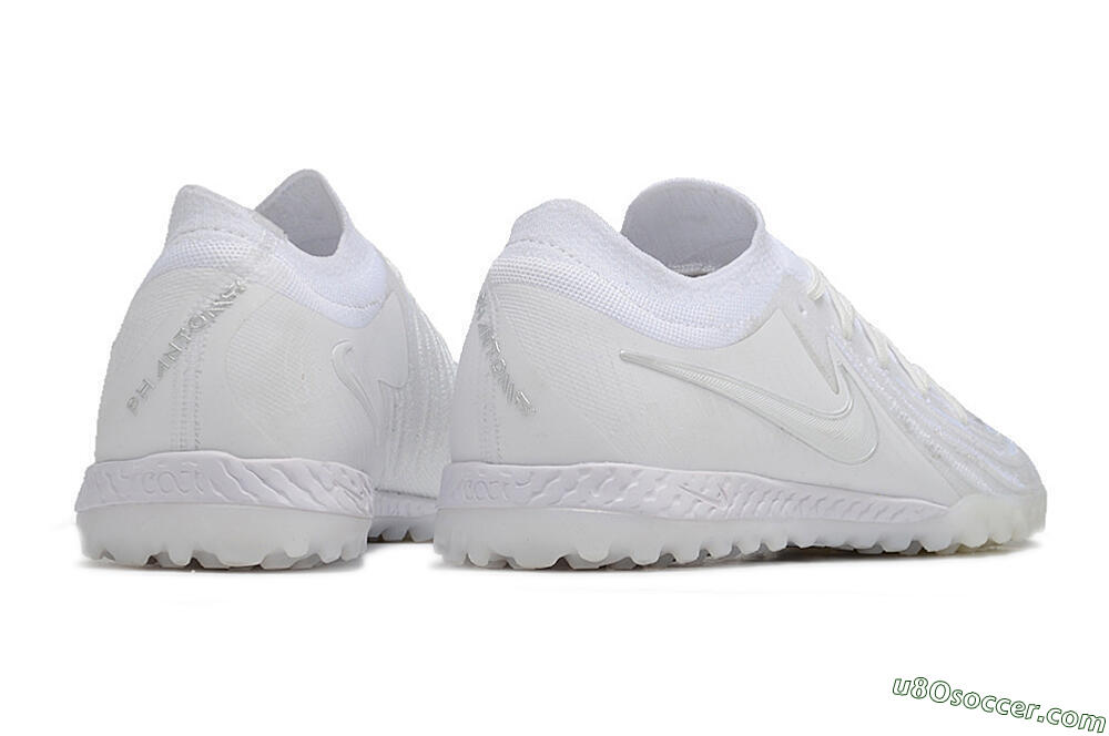 Nike Phantom GX 2 Elite TF Artificial Turf Soccer Shoes - White/Black 6