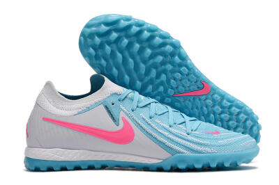 Nike Phantom GX 2 Elite TF Artificial Turf Soccer Shoes - Blue/White/Pink