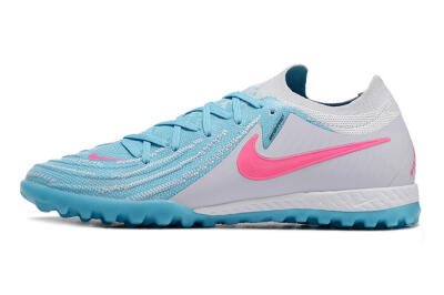 Nike Phantom GX 2 Elite TF Artificial Turf Soccer Shoes - Blue/White/Pink