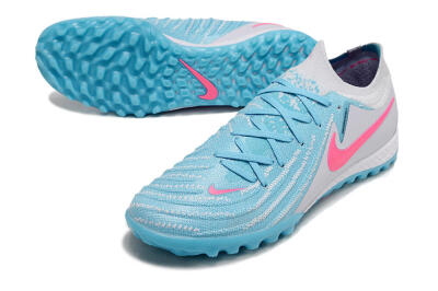 Nike Phantom GX 2 Elite TF Artificial Turf Soccer Shoes - Blue/White/Pink