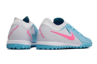 Nike Phantom GX 2 Elite TF Artificial Turf Soccer Shoes - Blue/White/Pink