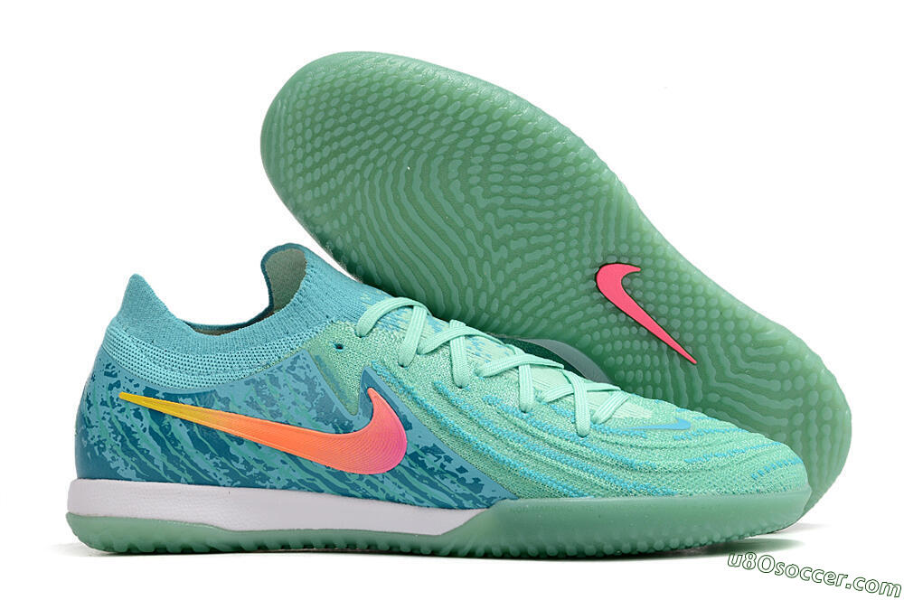 Nike Phantom GX 2 Elite IC Indoor & Futsal Soccer Shoes - Jade/Pink/Orange 1