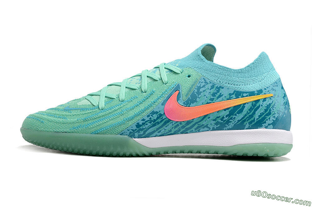 Nike Phantom GX 2 Elite IC Indoor & Futsal Soccer Shoes - Jade/Pink/Orange 2