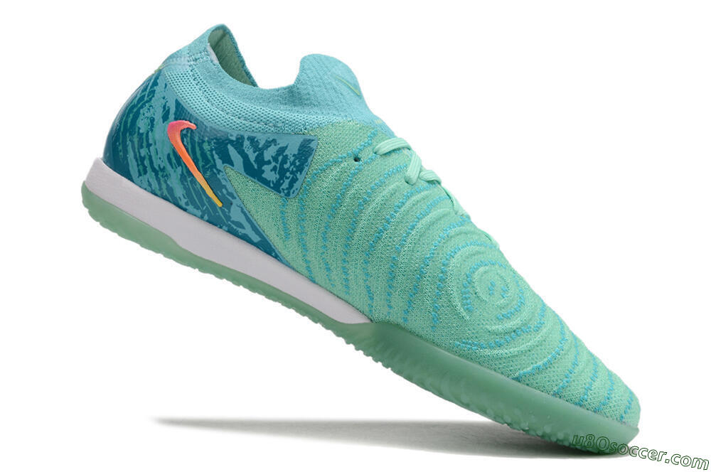 Nike Phantom GX 2 Elite IC Indoor & Futsal Soccer Shoes - Jade/Pink/Orange 4