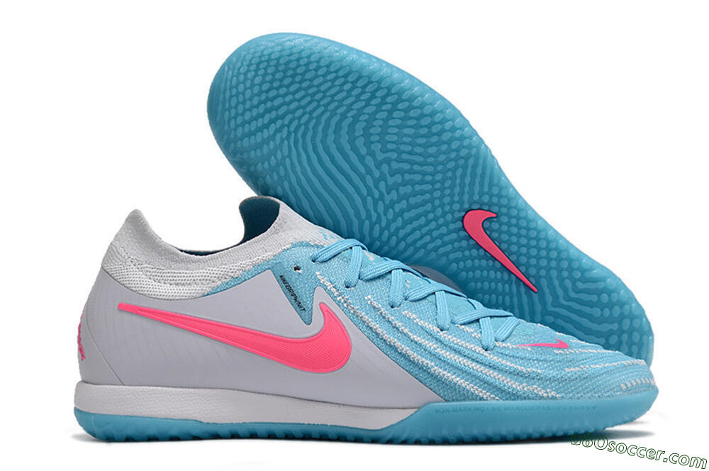 Nike Phantom GX 2 Elite IC Indoor & Futsal Soccer Shoes - Blue/White/Pink 1