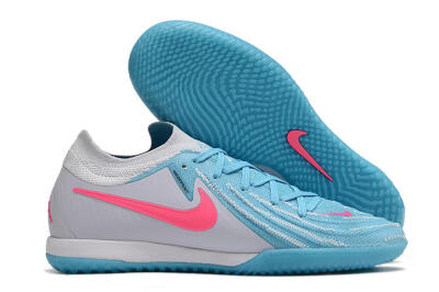 Nike Phantom GX 2 Elite IC Indoor & Futsal Soccer Shoes - Blue/White/Pink