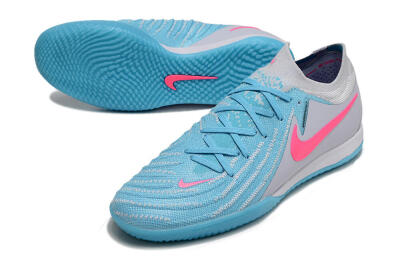 Nike Phantom GX 2 Elite IC Indoor & Futsal Soccer Shoes - Blue/White/Pink