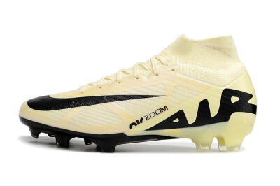 Nike Air Zoom Mercurial Superfly 9 Elite FG Firm Ground Soccer Cleats - Beige/Black