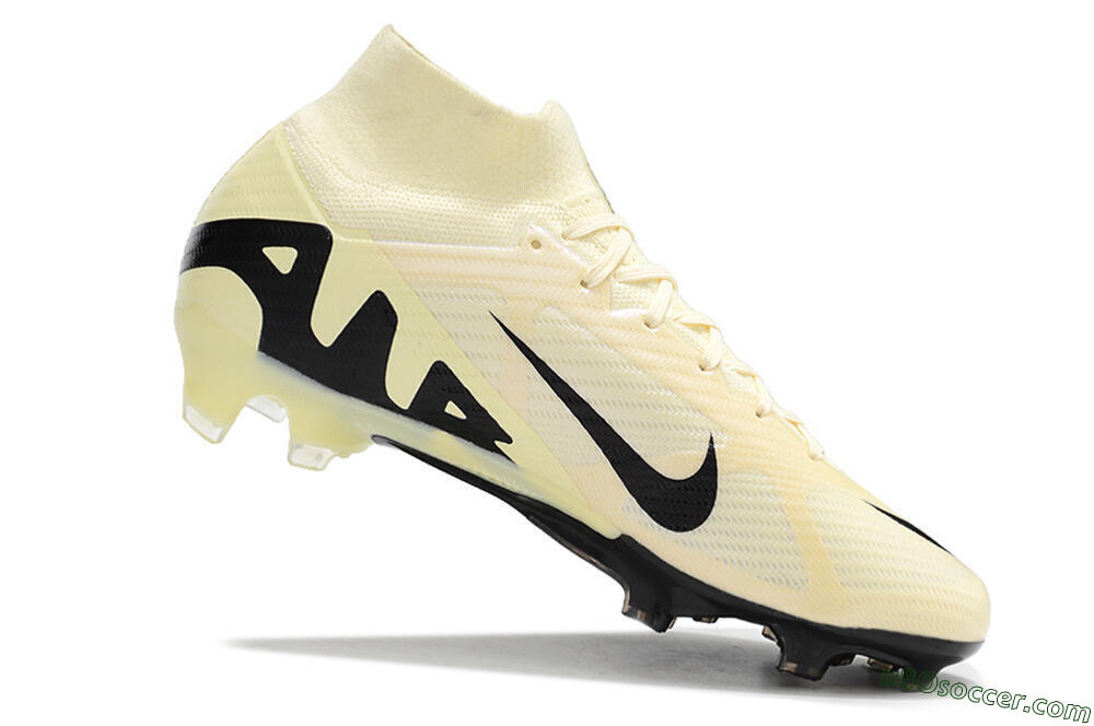 Nike Air Zoom Mercurial Superfly 9 Elite FG Firm Ground Soccer Cleats - Beige/Black 4