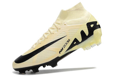 Nike Air Zoom Mercurial Superfly 9 Elite FG Firm Ground Soccer Cleats - Beige/Black