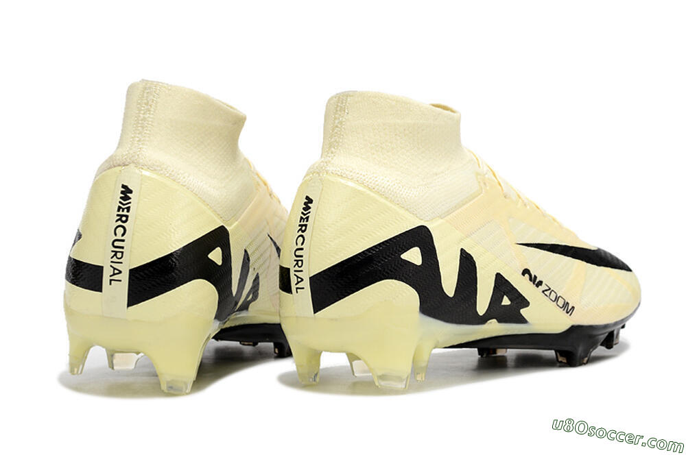 Nike Air Zoom Mercurial Superfly 9 Elite FG Firm Ground Soccer Cleats - Beige/Black 6