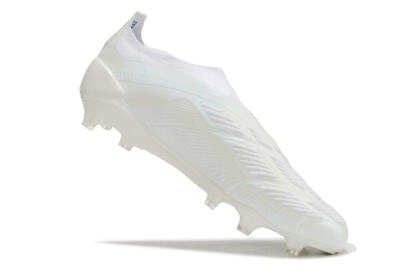 Adidas Predator Elite Laceless FG Firm Ground Soccer Cleats - White/Blue