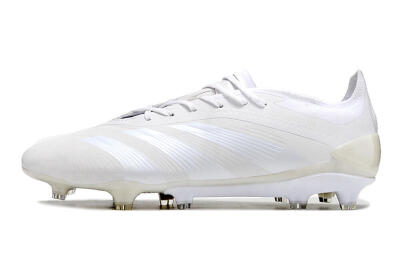 Adidas Predator Elite FG Firm Ground Soccer Cleats - White/Silver
