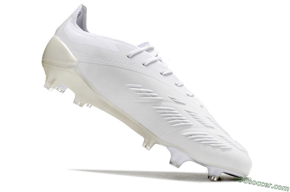 Adidas Predator Elite FG Firm Ground Soccer Cleats - White/Silver 4