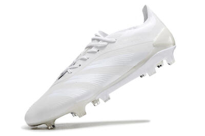 Adidas Predator Elite FG Firm Ground Soccer Cleats - White/Silver