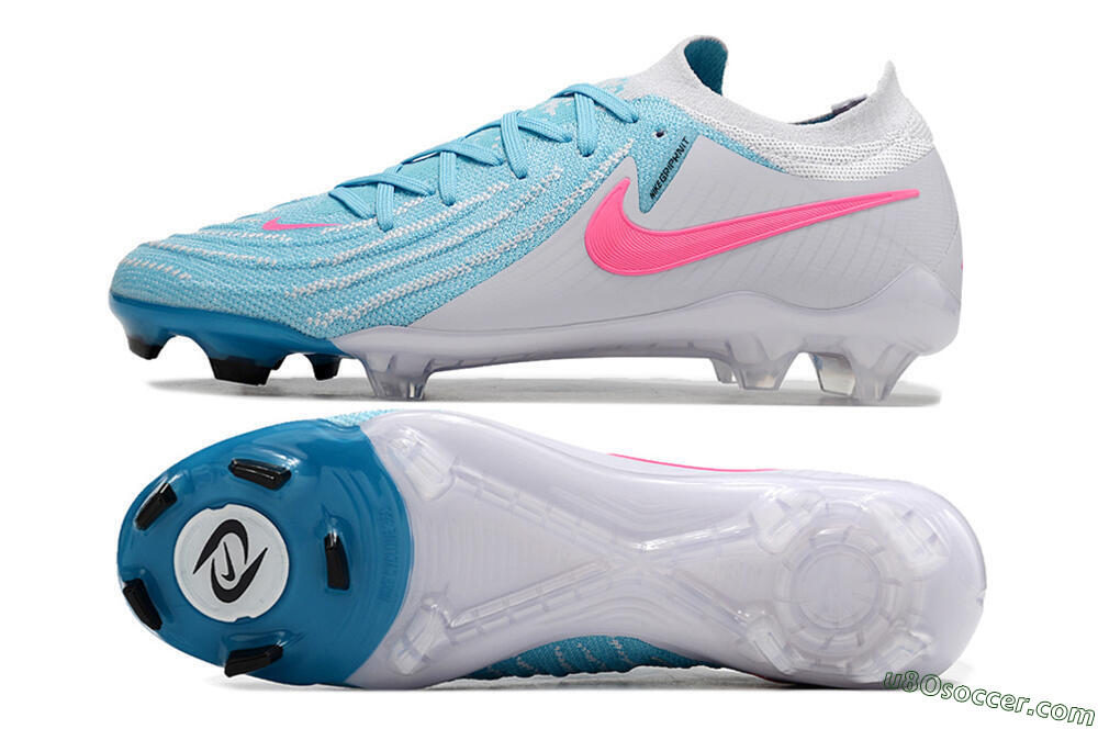 Nike Phantom Luna Elite NU FG Firm Ground Soccer Cleats - Blue/White/Pink 0