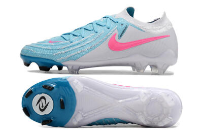 Nike Phantom Luna Elite NU FG Firm Ground Soccer Cleats - Blue/White/Pink